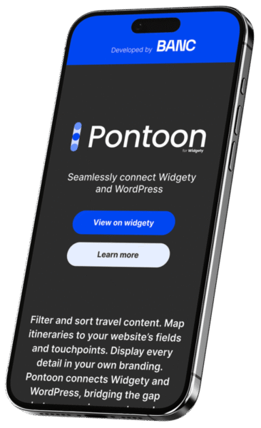 Image of Pontoon on Phone Screen